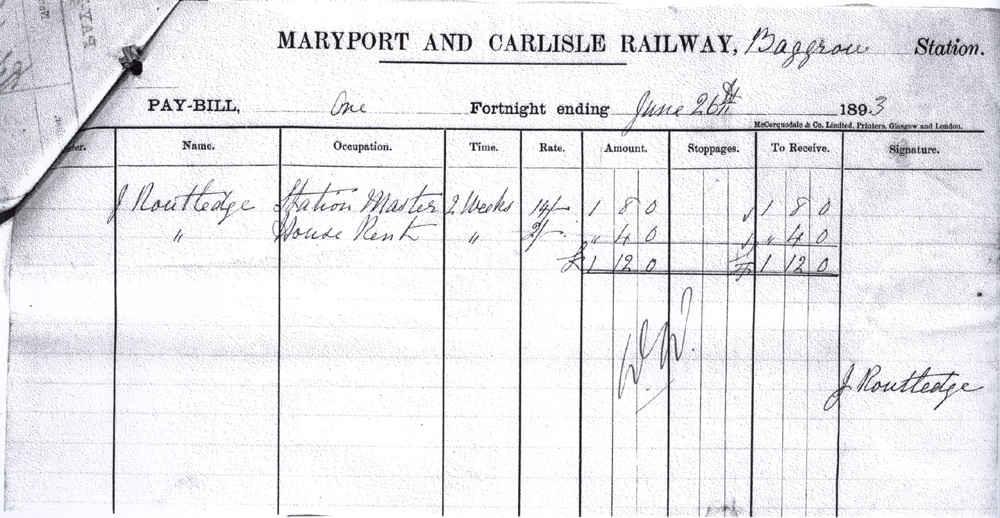 baggrow Paybill 1893