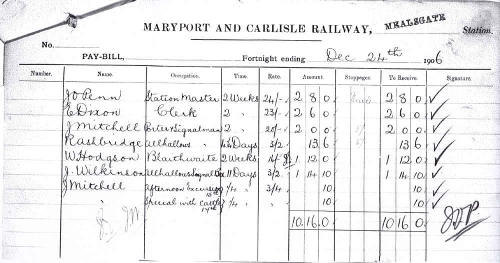 Mealsgate Paybill 1906